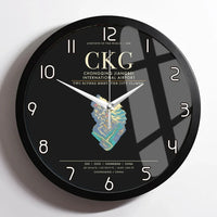 Thumbnail for Chongqing Jiangbei International Airport CKG Wall-Clock Framed - Black