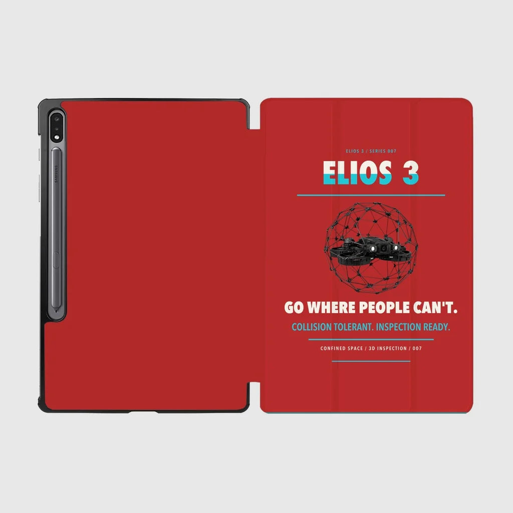 Flyability Elios 3 design on red samsung tablet tablet case