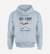 Thumbnail for KC-130T NP2000 design on light blue double-side hoodie, single-side print