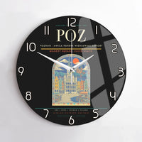 Thumbnail for Poznan - awica Henryk Wieniawski Airport POZ Wall-Clock No-Frame - Black