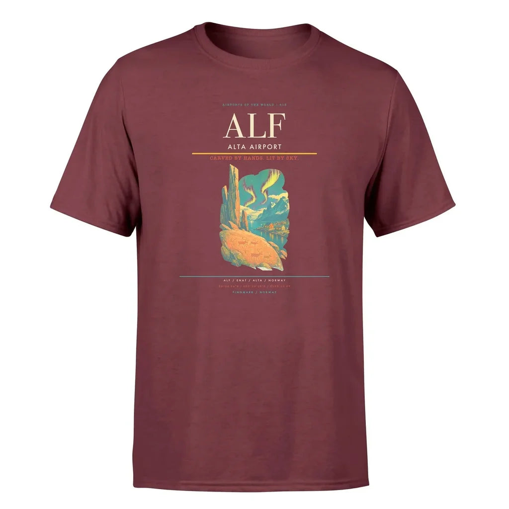 Alta Airport (ALF) Premium T-Shirt Dark Red
