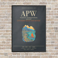 Thumbnail for Faleolo International Airport APW - Canvas Framed - Gray
