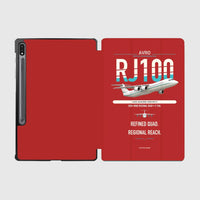 Thumbnail for Avro RJ100 design on red samsung tablet tablet case