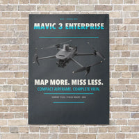 Thumbnail for DJI Mavic 3 Enterprise vertical canvas print - no frame - gray background