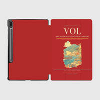 Thumbnail for Nea Anchialos National Airport (VOL) design on red samsung tablet tablet case