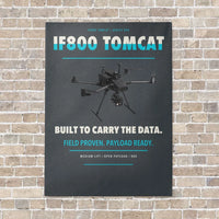 Thumbnail for Inspired Flight IF800 Tomcat vertical canvas print - no frame - gray background