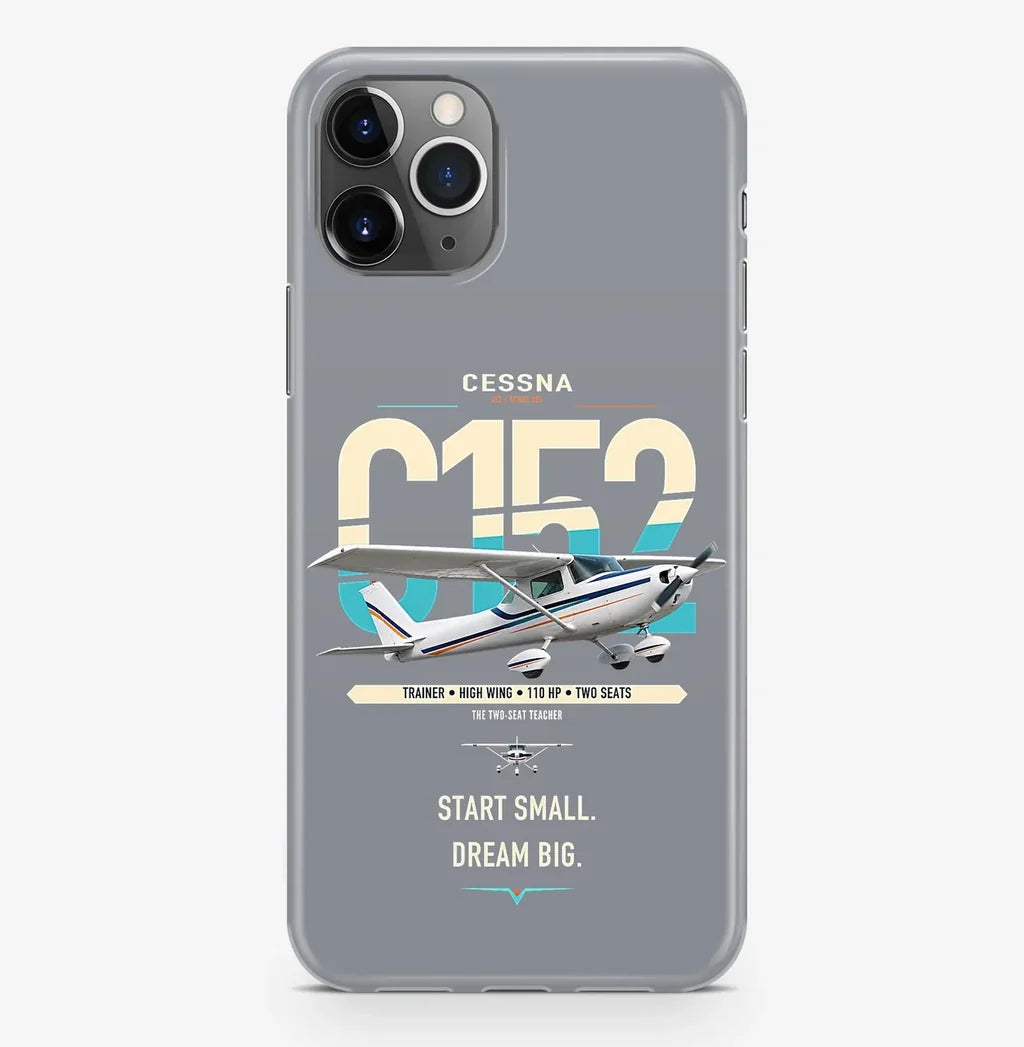 Cessna 152 design on gray magsafe iphone case, for iPhone Pro Max