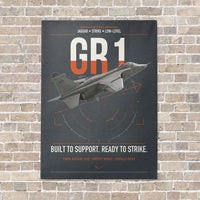 Thumbnail for SEPECAT Jaguar GR1 vertical canvas print - no frame - gray background