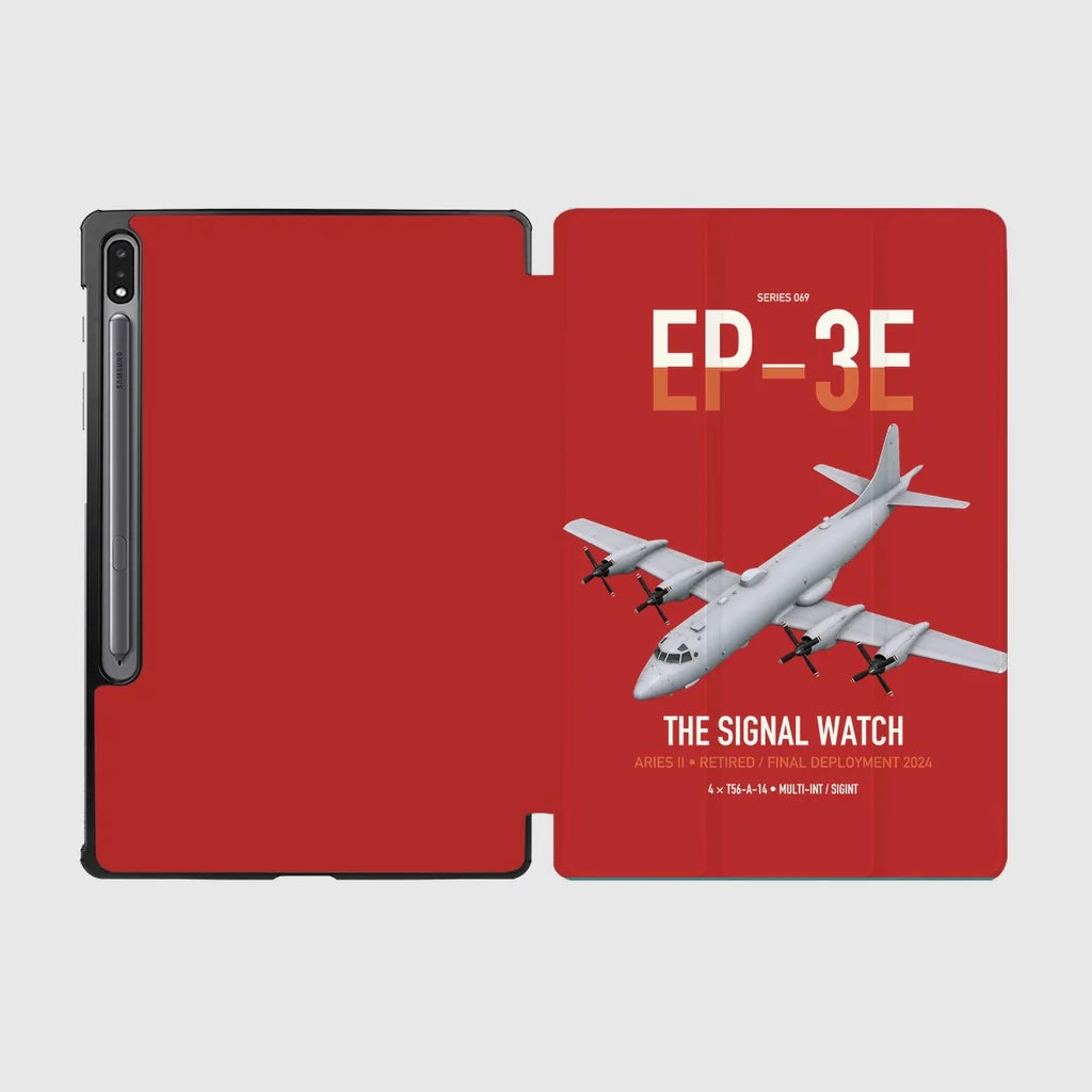 EP-3E ARIES II design on red samsung tablet tablet case