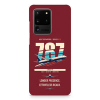 Thumbnail for Boeing 787-10 Dreamliner design on samsung case - dark red