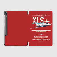 Thumbnail for Cessna Citation XLSPlus design on red samsung tablet tablet case