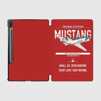 Thumbnail for Cessna Citation Mustang design on red samsung tablet tablet case