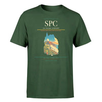 Thumbnail for La Palma Airport (SPC) T-Shirt single-side front print in Dark Green | la-palma-airport-spc-double-side-t-shirt
