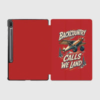 Thumbnail for Backcountry Calls We Land design on red samsung tablet tablet case