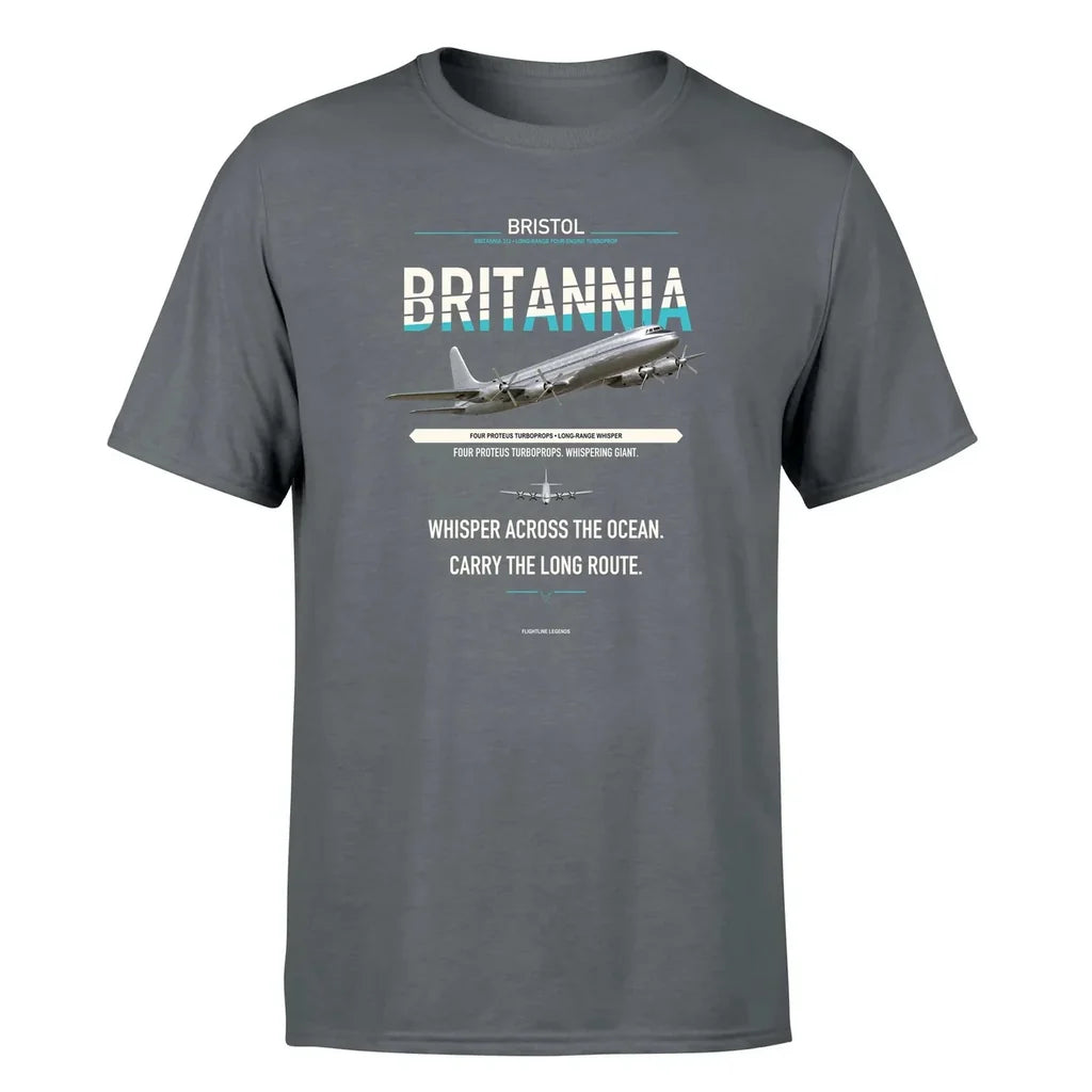 Bristol Britannia 312 design on gray single side
