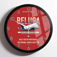 Thumbnail for Airbus A300-600ST BelugaST design on red framed wall clock