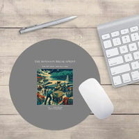 Thumbnail for VINTAGE G4495 - The Monsoon Break Sprint - Designed Mouse Pads design on gray round
