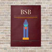 Thumbnail for Brasilia - Presidente Juscelino Kubitschek International Airport BSB - Canvas No Frame - Dark Red