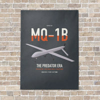 Thumbnail for MQ-1B Predator vertical canvas print - no frame - gray background