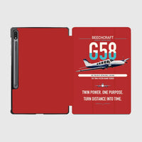 Thumbnail for Beechcraft Baron G58 design on red samsung tablet tablet case