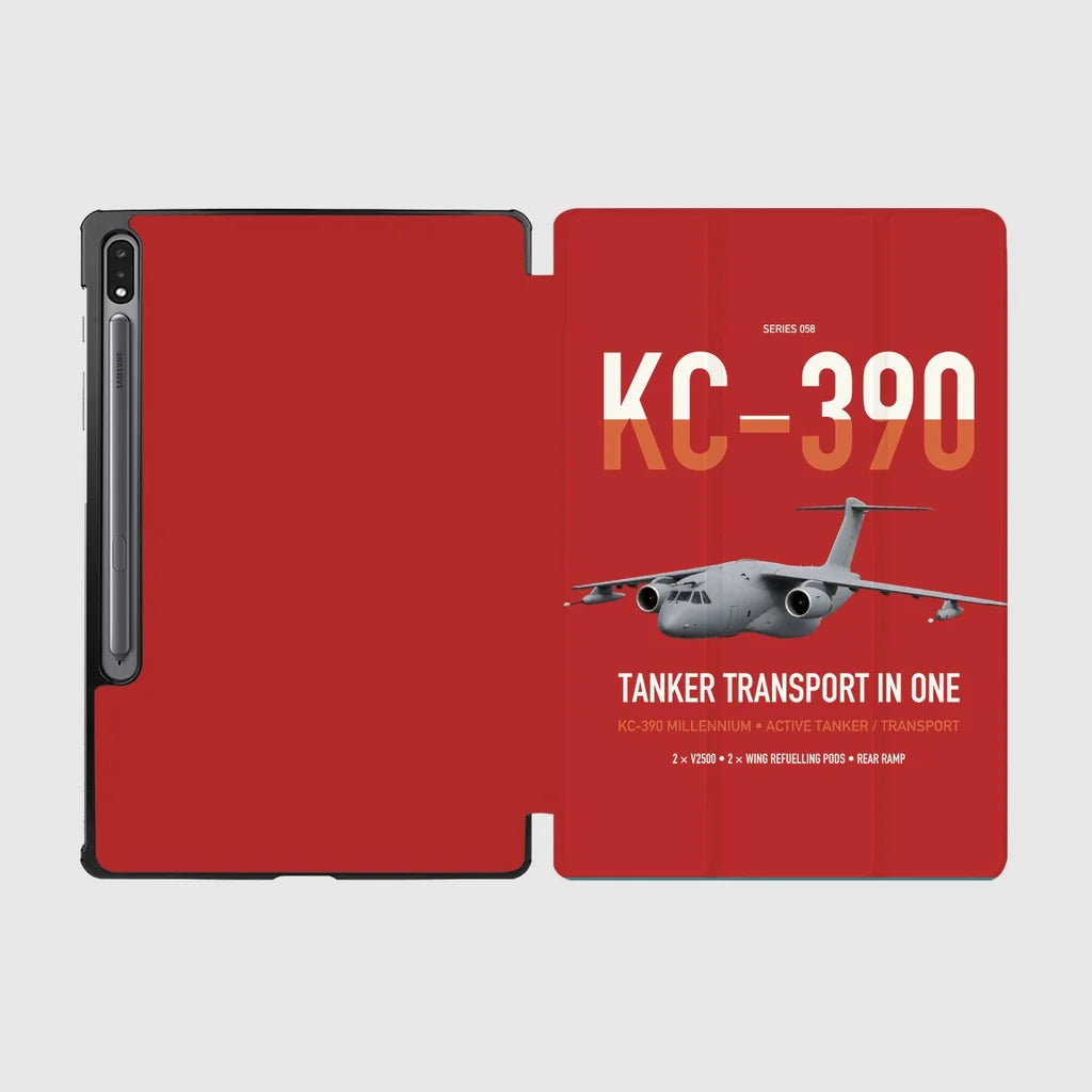 Embraer KC-390 Millennium design on red samsung tablet tablet case