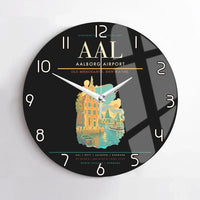 Thumbnail for Aalborg Airport AAL Wall-Clock No-Frame - Black