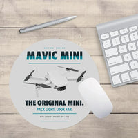 Thumbnail for DJI Mavic Mini design on light gray round mouse pad
