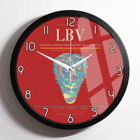 Thumbnail for Leon-Mba International Airport (LBV) design on red framed wall clock