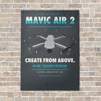Thumbnail for DJI Mavic Air 2 vertical canvas print - no frame - gray background