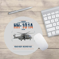 Thumbnail for Leonardo HH-101A Caesar design on light gray round mouse pad