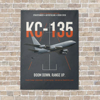 Thumbnail for KC-135 STRATOTANKER vertical canvas print - no frame - gray background