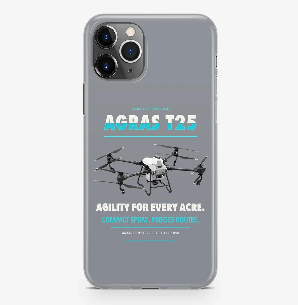 DJI Agras T25 Case ProMax design on gray iphone case promax
