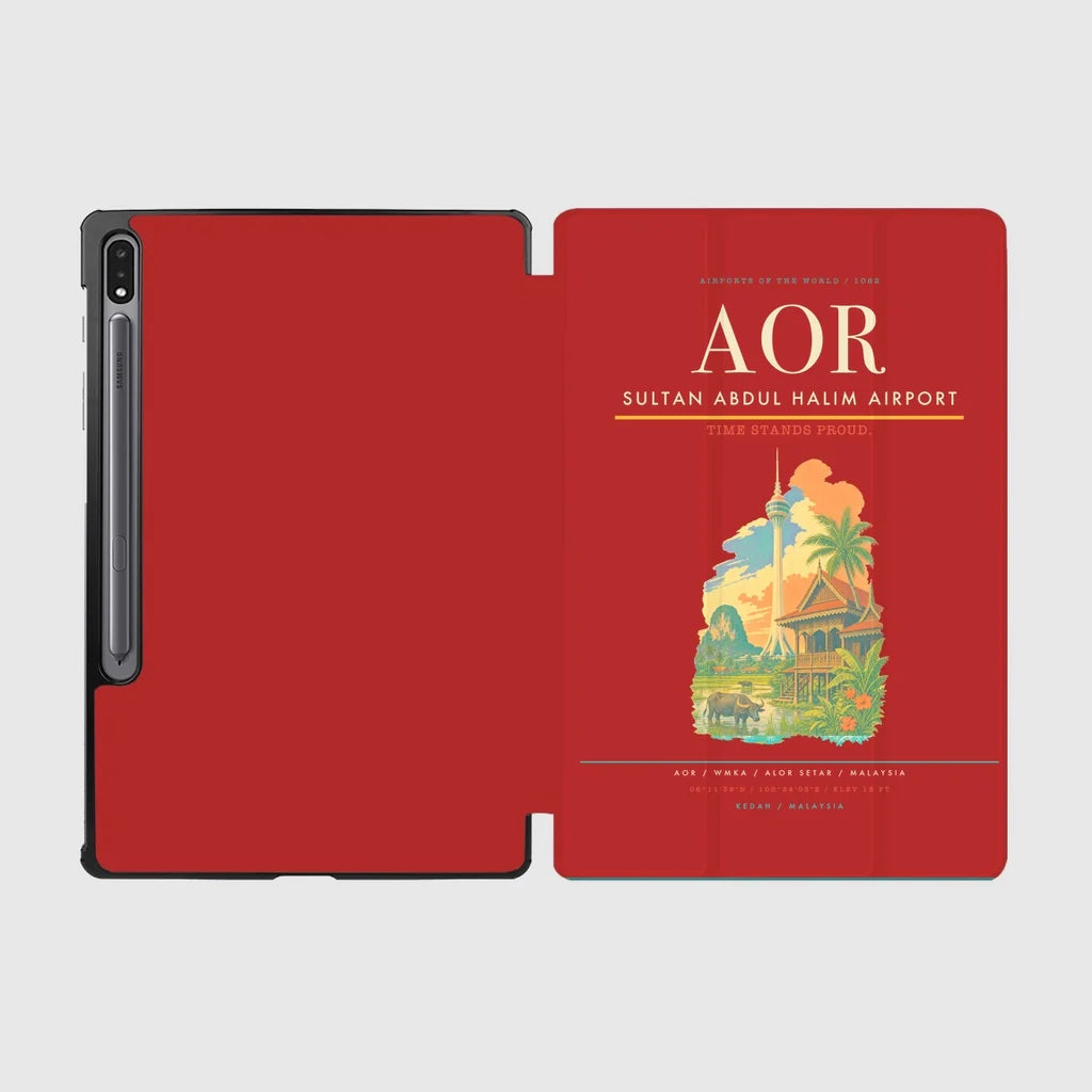 Sultan Abdul Halim Airport (AOR) design on red samsung tablet tablet case