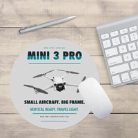 Thumbnail for DJI Mini 3 Pro design on light gray round mouse pad