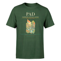 Thumbnail for Paderborn Lippstadt Airport (PAD) T-Shirt single-side front print in Dark Green | paderborn-lippstadt-airport-pad-double-side-t-shirt