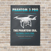 Thumbnail for DJI Phantom 3 Professional vertical canvas print - no frame - gray background