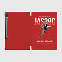 Thumbnail for Saab JAS 39C Gripen design on red samsung tablet tablet case