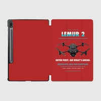 Thumbnail for BRINC LEMUR 2 design on red samsung tablet tablet case