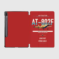 Thumbnail for Air Tractor AT-802F design on red samsung tablet tablet case