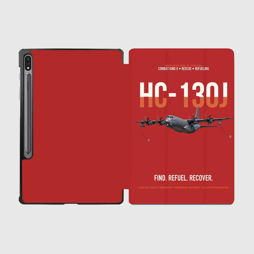 HC-130J COMBAT KING II design on red samsung tablet tablet case