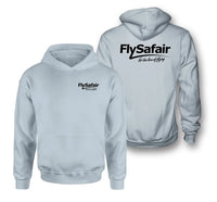 Thumbnail for FlySafair logo on light blue double side hoodie