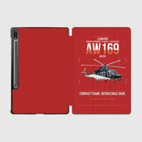 Thumbnail for Leonardo AW169 design on red samsung tablet tablet case