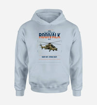 Thumbnail for Denel Rooivalk Mk 1F design on light blue double-side hoodie, single-side print