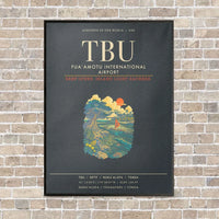 Thumbnail for Fuaamotu International Airport TBU - Canvas Framed - Gray