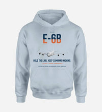 Thumbnail for E-6B Mercury design on light blue double-side hoodie, single-side print