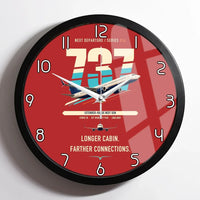 Thumbnail for Boeing 737-900ER design on red framed wall clock