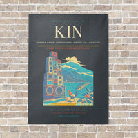 Thumbnail for Norman Manley International Airport KIN — Kingston vertical canvas print - no frame - gray background