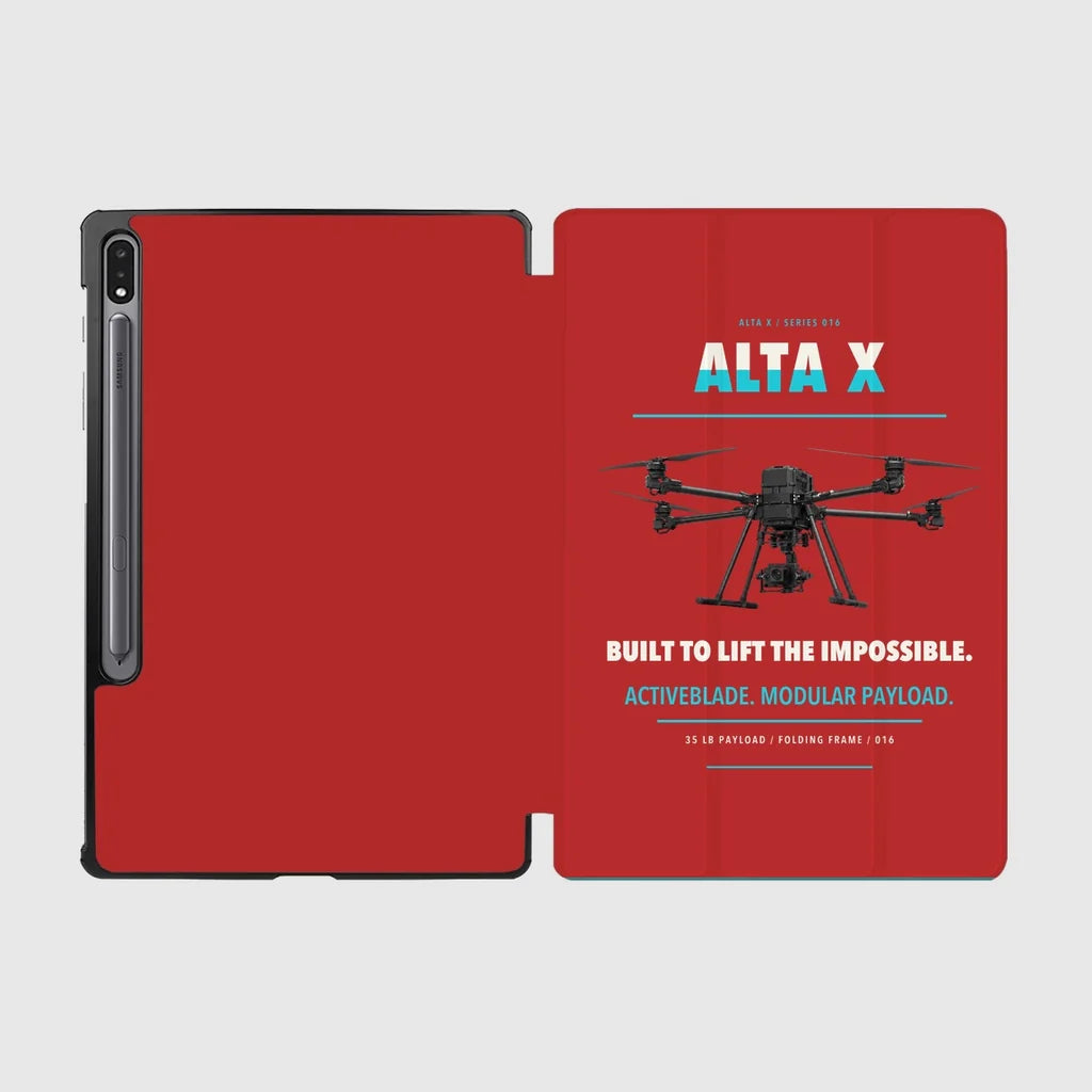 Freefly Alta X design on red samsung tablet tablet case