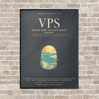 Thumbnail for Destin Fort Walton Beach Airport VPS - Canvas Framed - Gray