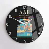 Thumbnail for Aarhus Airport AAR Wall-Clock No-Frame - Black